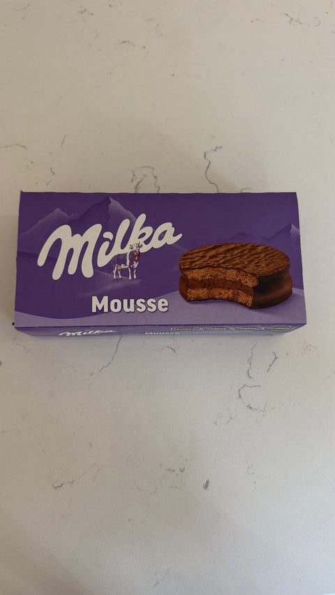Alfajores Milka mousse 6 unidades