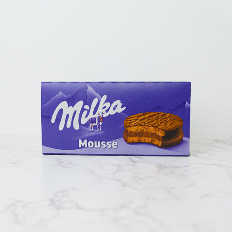 Alfajores Milka mousse 6 unidades