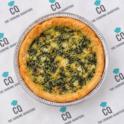 Mini Quiche de espinaca recién horneada – Individual