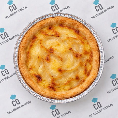 Mini Quiche de queso y cebolla recién horneada – Individual